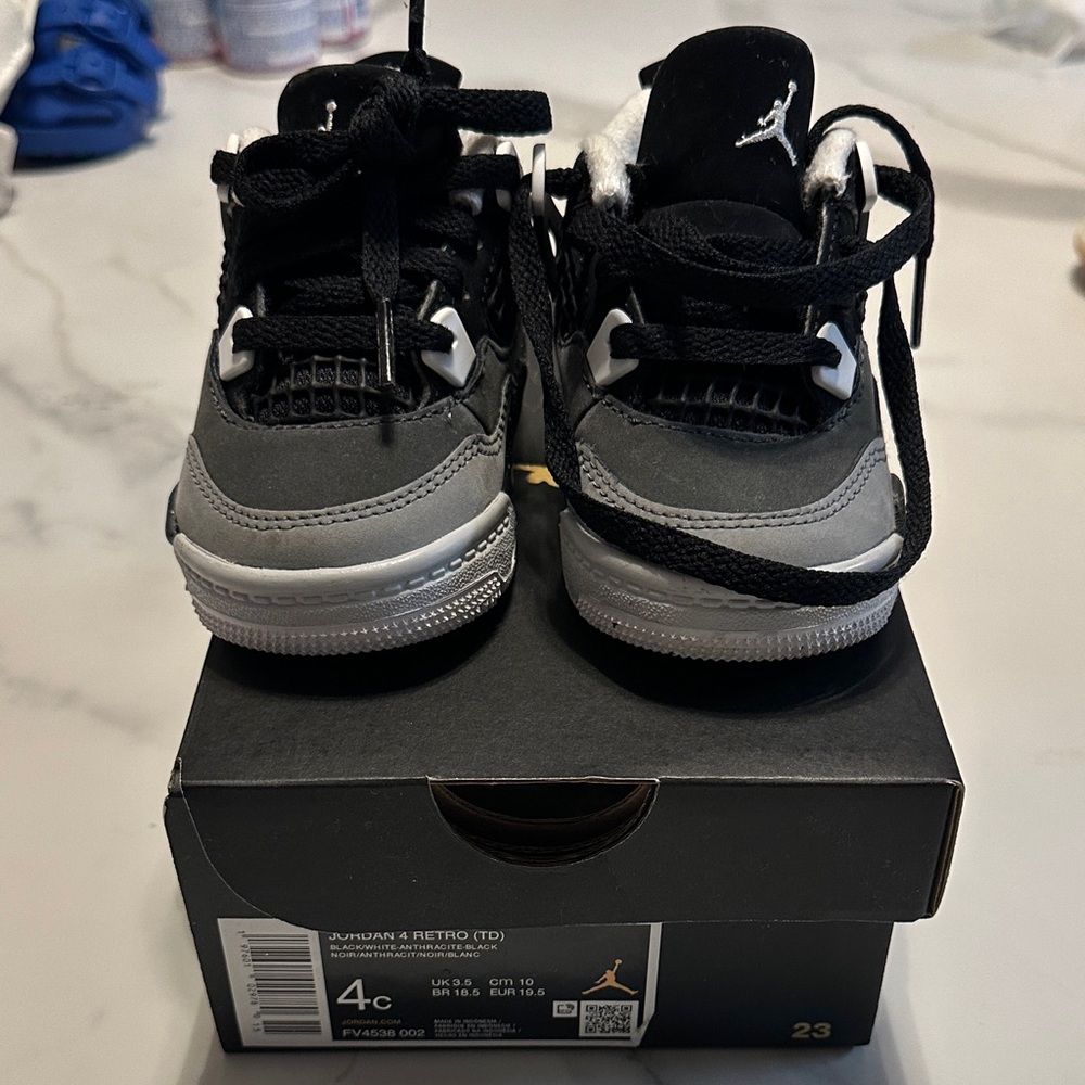 Jordan Kids Sneakers Black and Gray